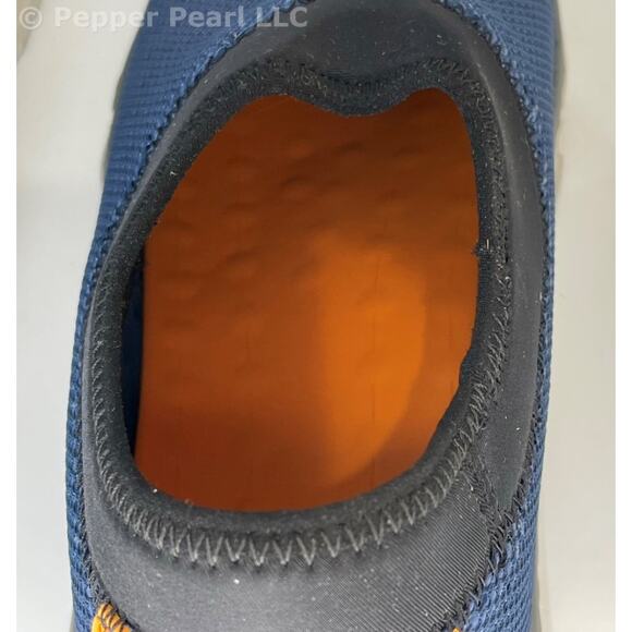 Fishing, Boat, Deck Shoes Neoprene Collar Men's Size 8 Blue Water Slip Resistant - Picture 10 of 11